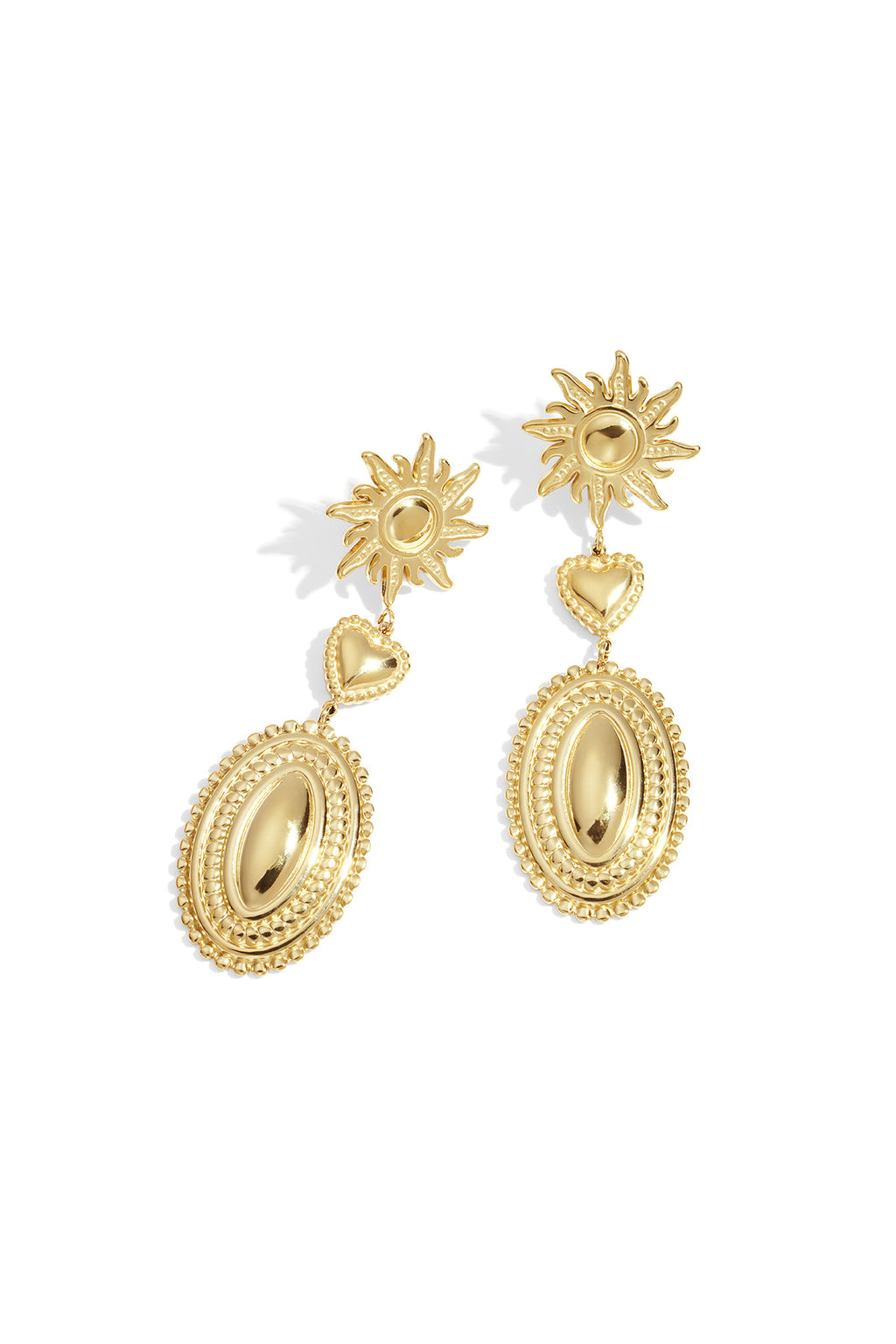 Adoro gli orecchini pendenti a forma di sole