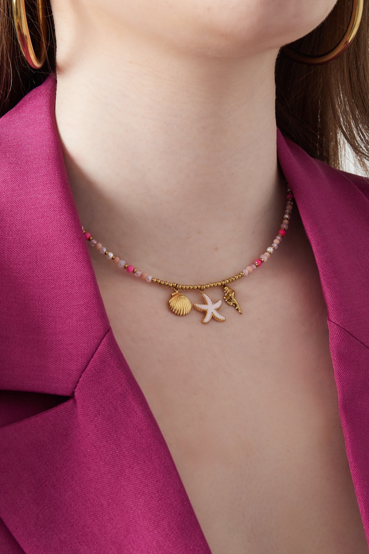 Collana rosa sea babe