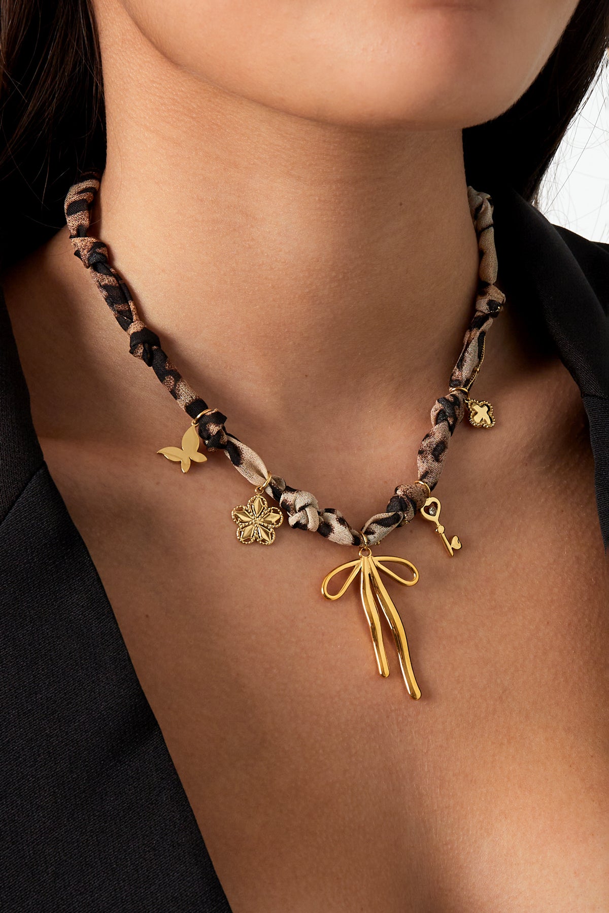 collana trendy leopardo