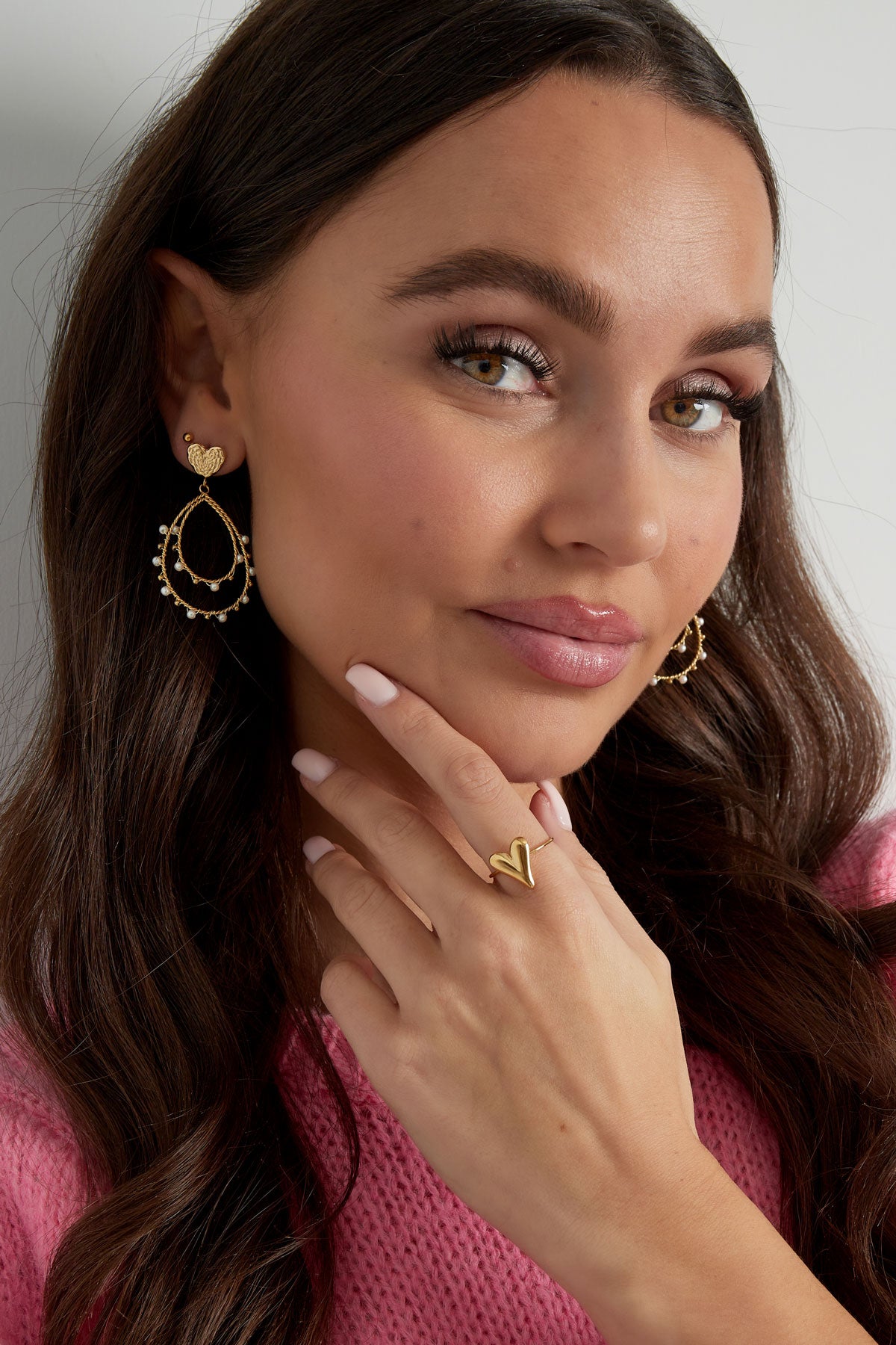 anello estetico a cuore