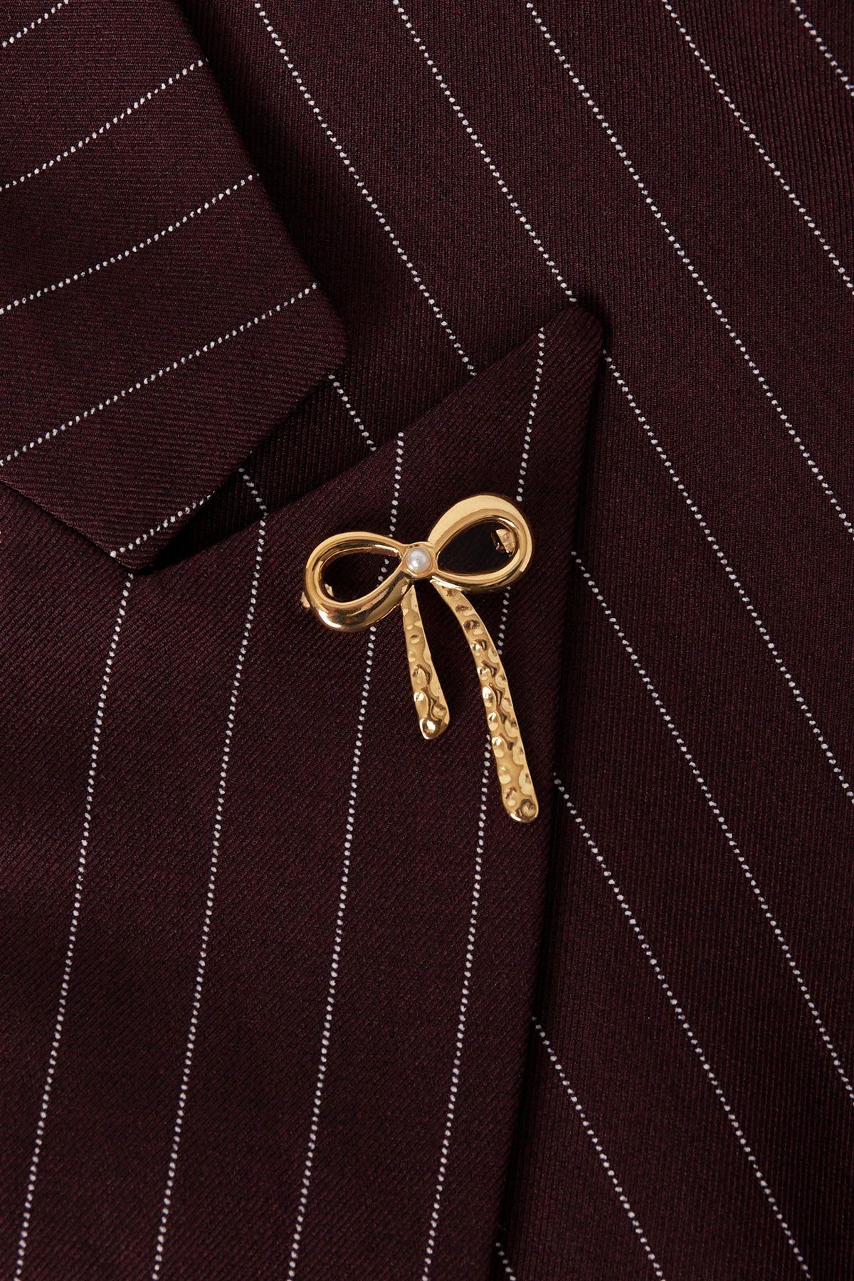 spilla fiocco di perle