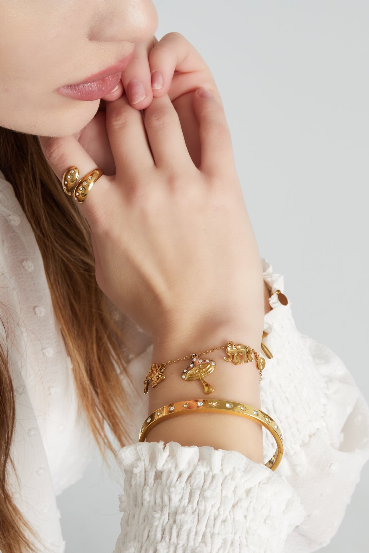 braccialetto con ciondolo sussurri selvaggi