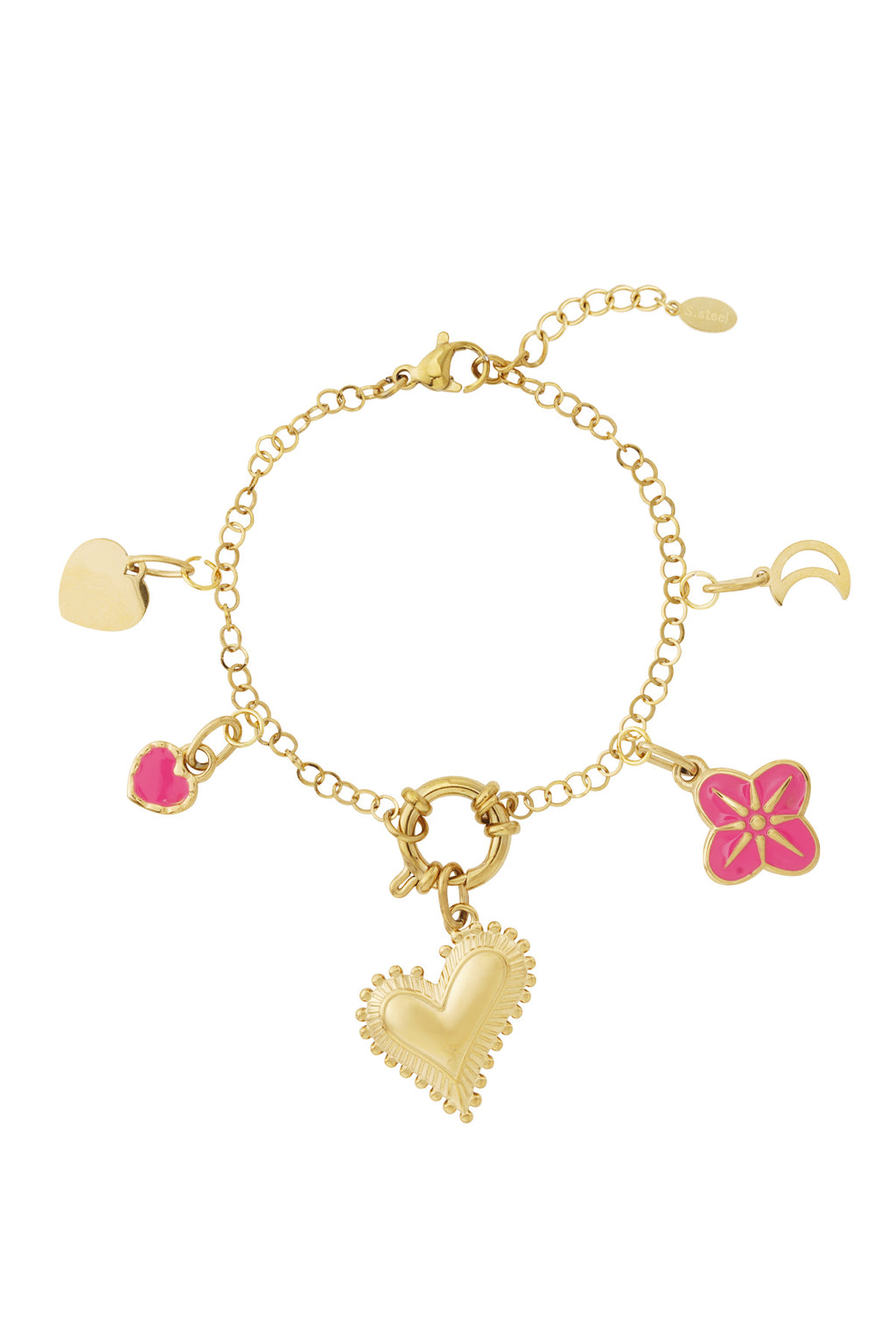 Braccialetto fai da te con cuore spesso