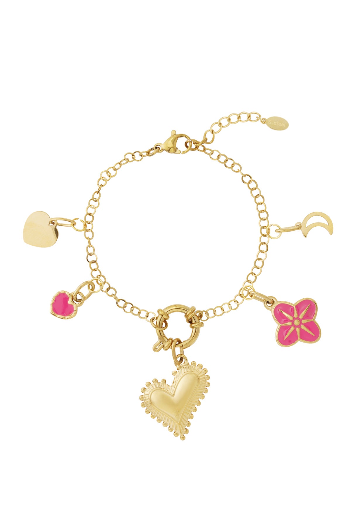 Braccialetto fai da te con cuore spesso