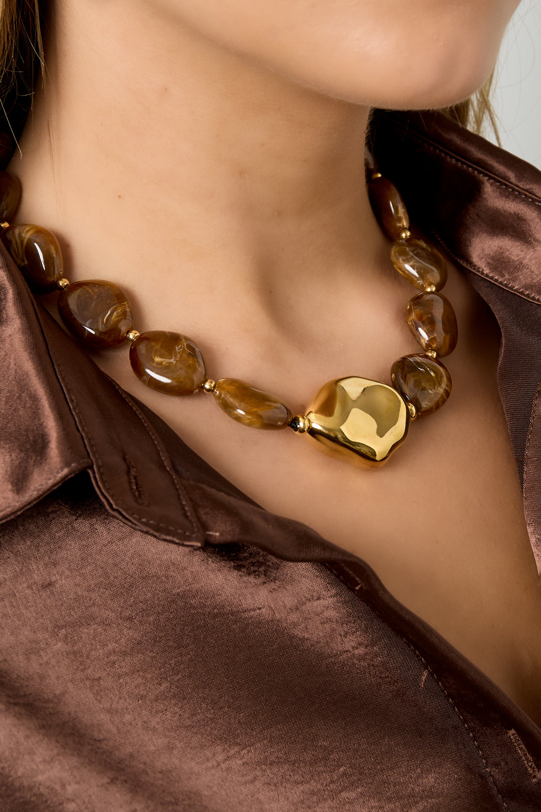 Collane di perline acriliche perline casual quotidiane-19mm*23mm