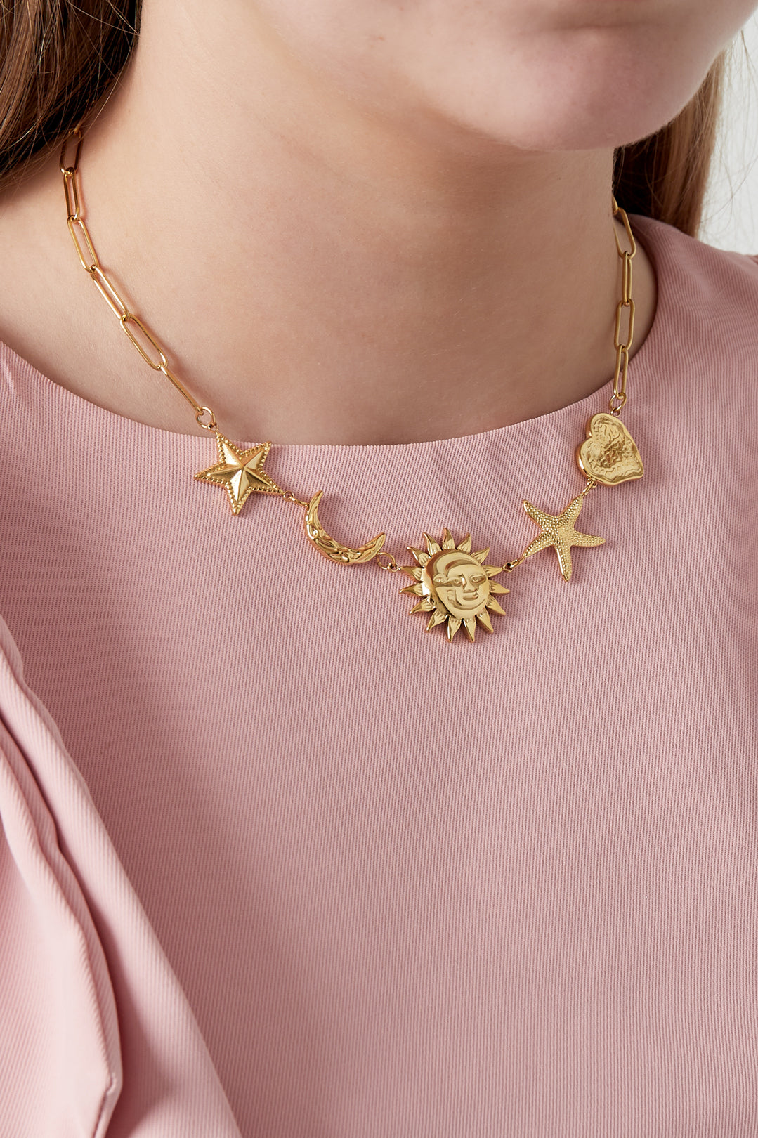 Collana Sole Luna Stella