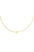 Collana trifoglio aperto Gold Stainless Steel
