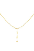 Collana con catena a Y in acciaio inossidabile Gold Stainless Steel