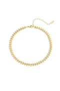 Cavigliera di foglie Gold Stainless Steel