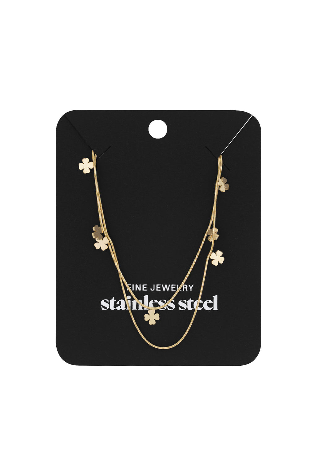 collana con doppio trifoglio