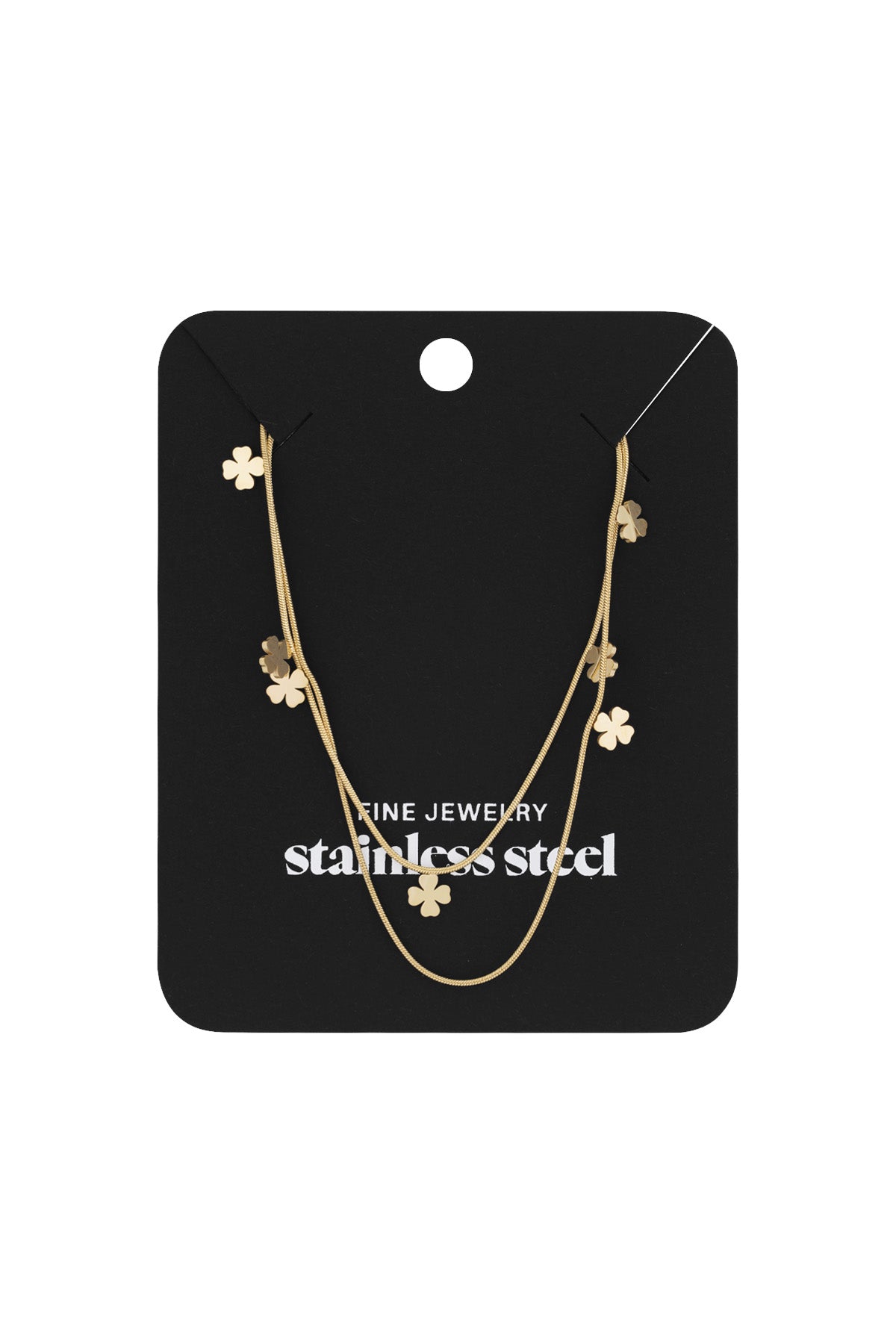 collana con doppio trifoglio