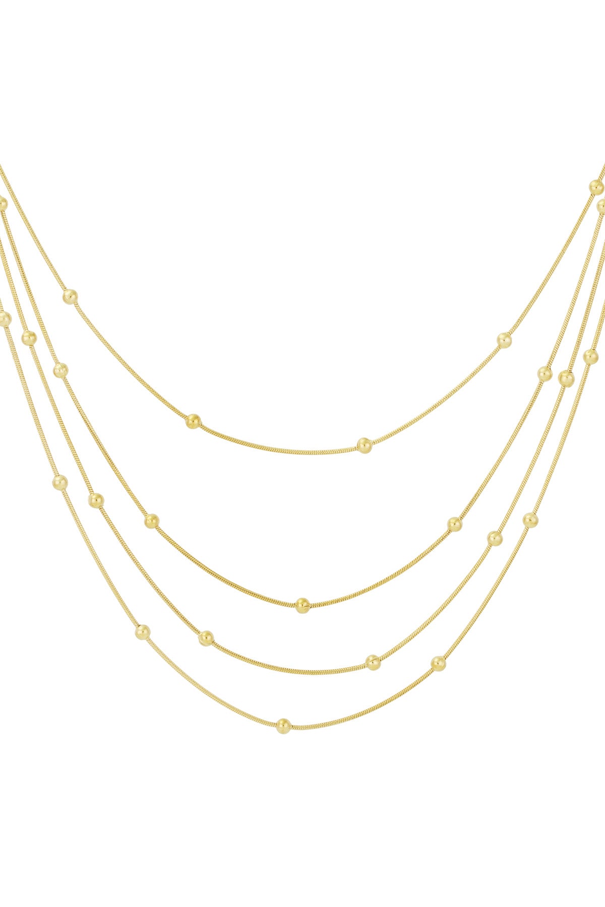 collana a strati a pois