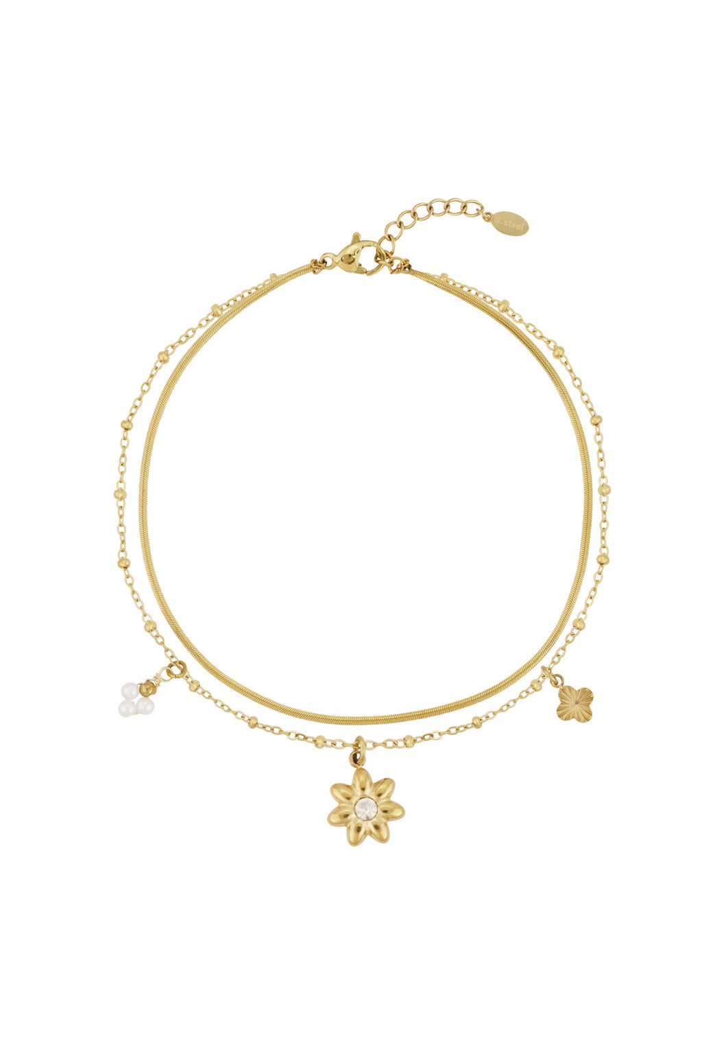 bracciale alla caviglia a forma di stella