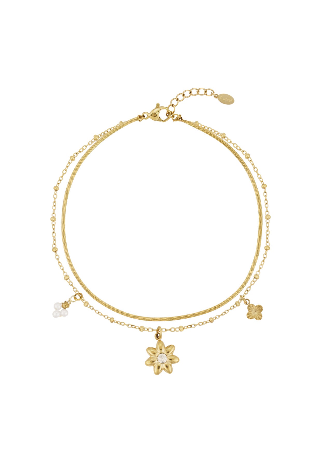 bracciale alla caviglia a forma di stella