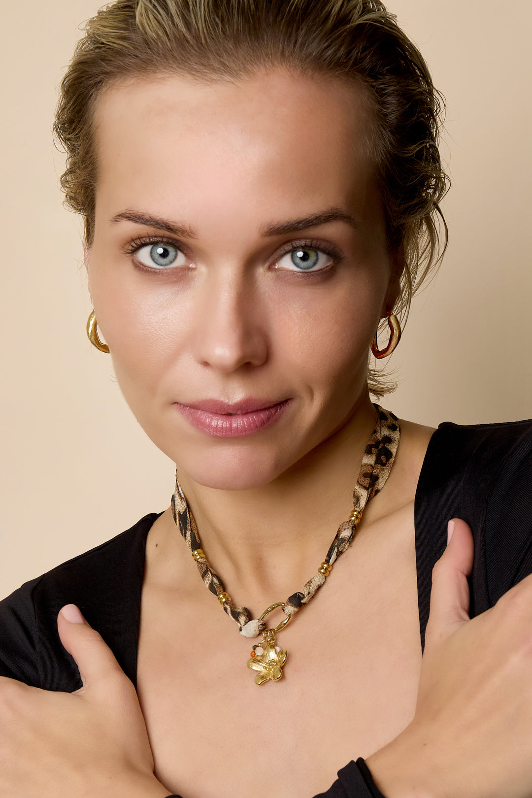 Collane con ciondolo Fiore Stampa leopardata Casual Quotidiano Semplice Serie Gioielli da donna