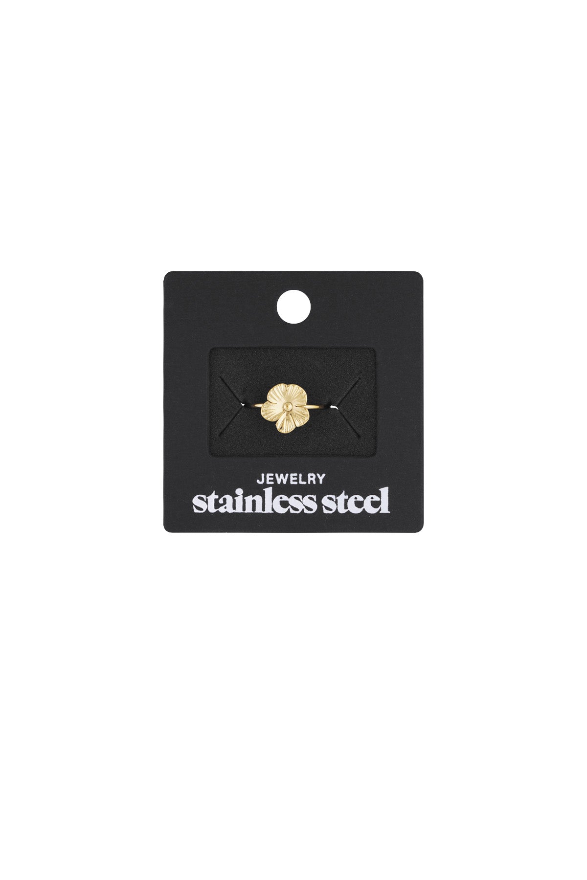 anello con fiore carino