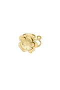 anello con fiore grande regolabile