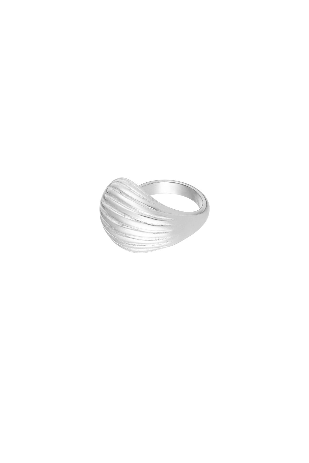 anello wave testurizzato