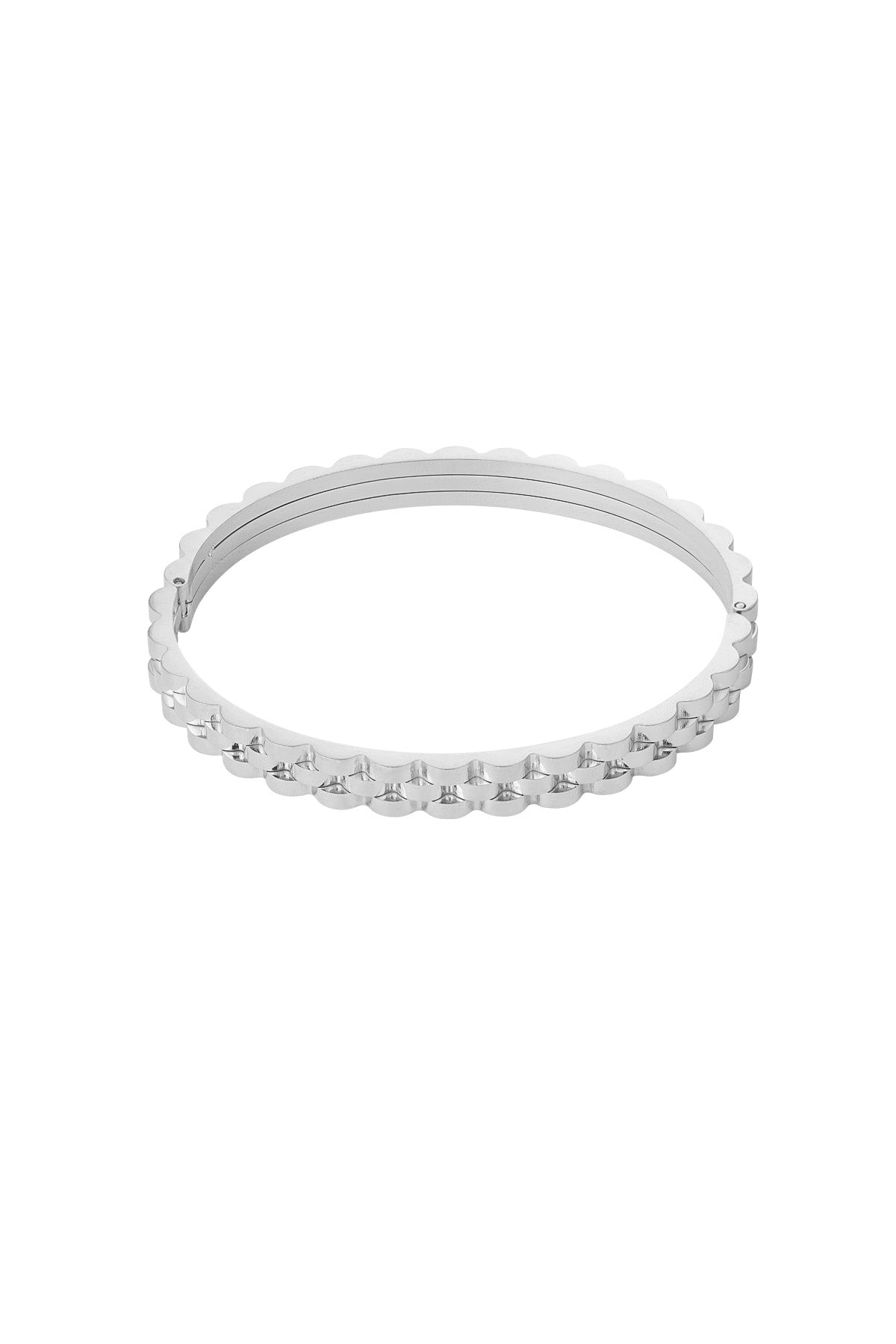 bracciale rigido a maglie