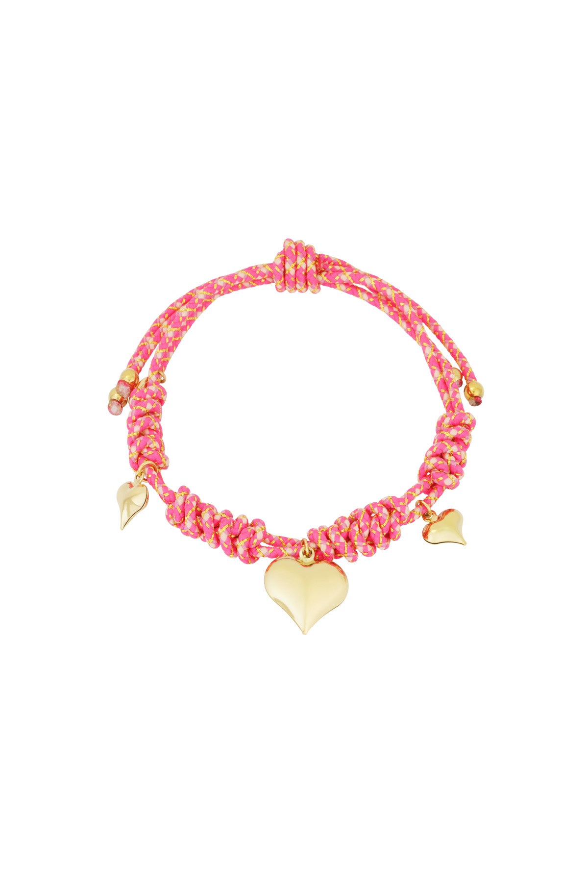 Braccialetto in corda con cuore