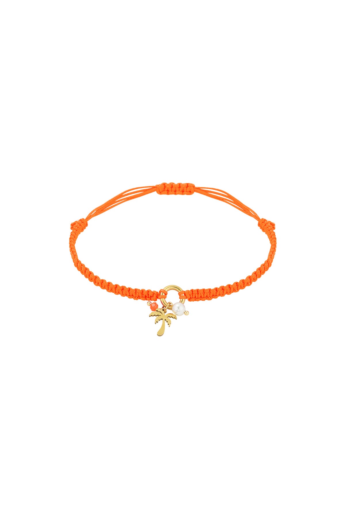 Bracciale Palm Paradise - Colore arancione e oro