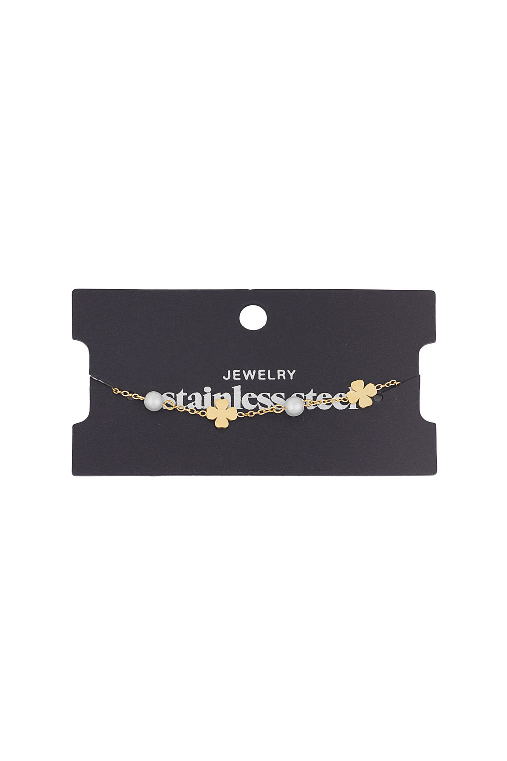 bracciale perla e trifoglio