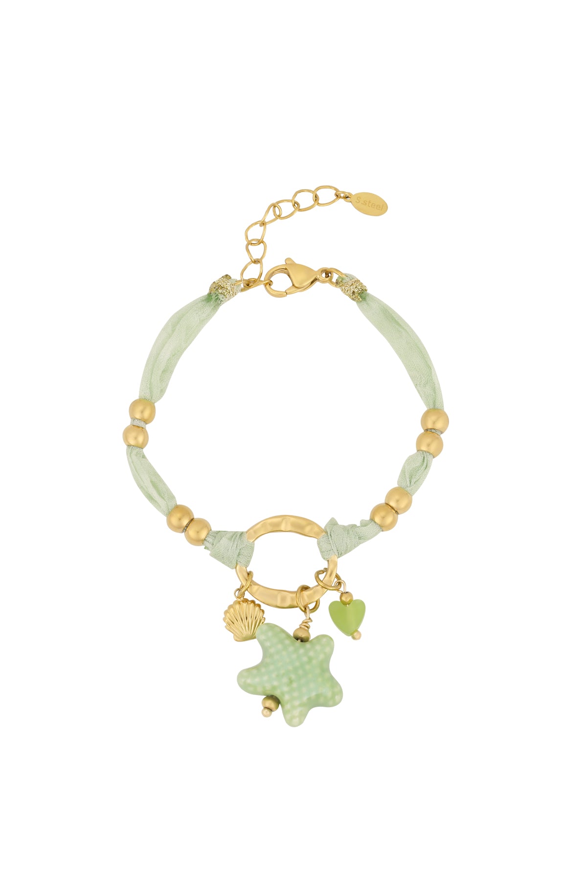 Bracciale Stellato - Colore Verde e Oro