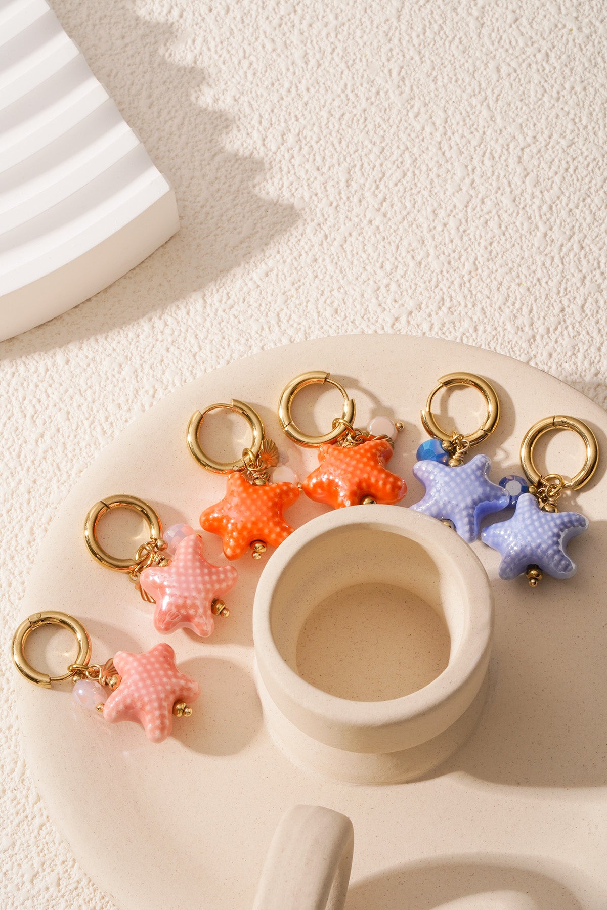 Orecchini stellati - Colore blu e oro