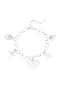 bracciale scintillante con cuore