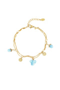 Bracciale perline blu