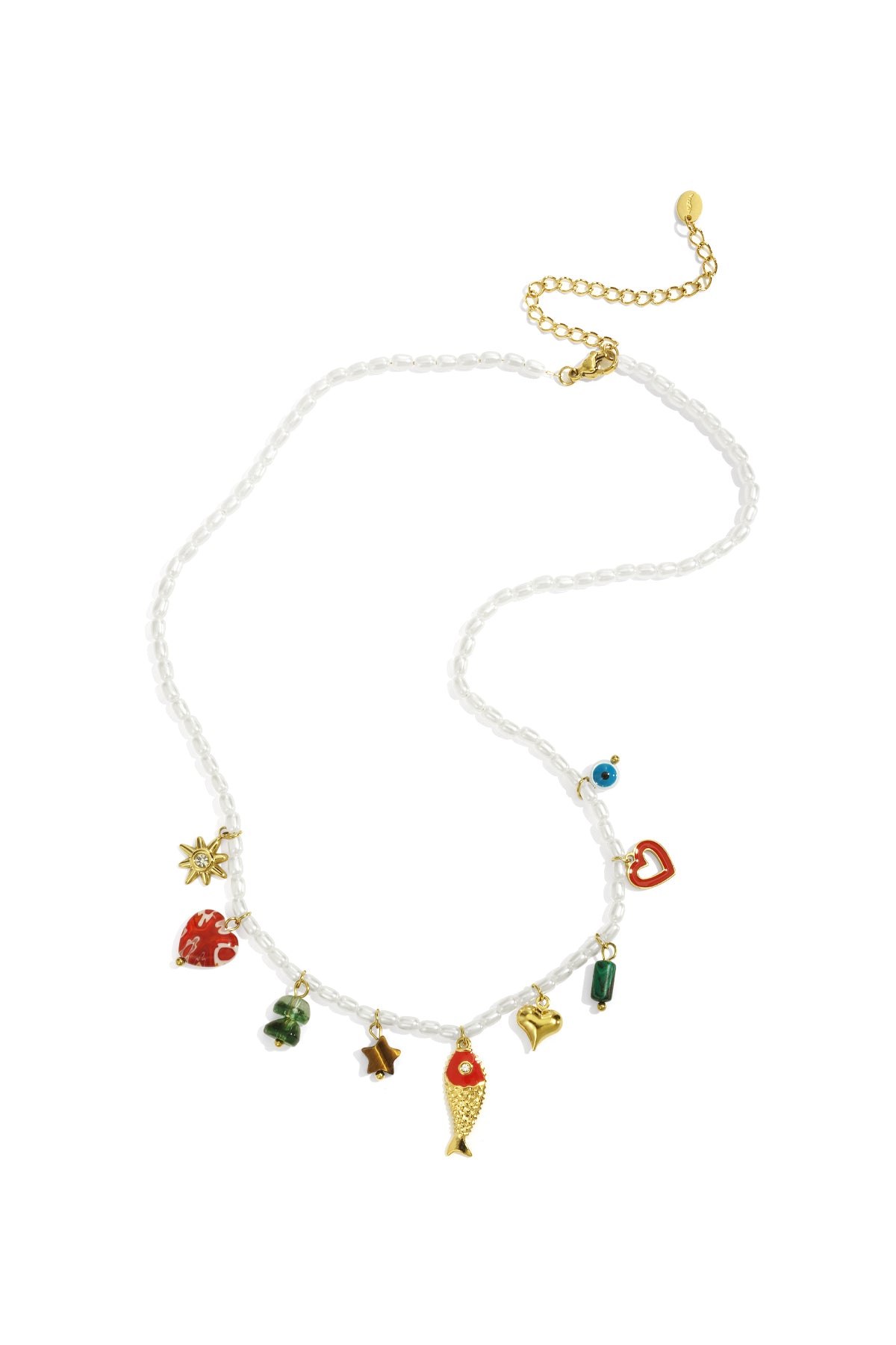 Collane con perline in acciaio inossidabile, serie romantica casual per vacanze/spiaggia, gioielli da donna