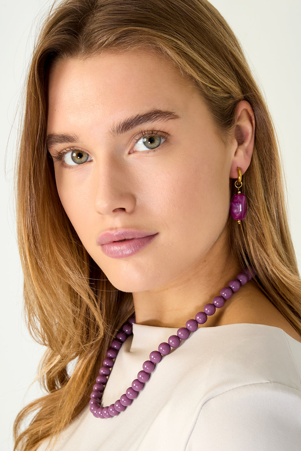 Orecchini pendenti in resina di forma irregolare, casual, quotidiani, semplici, gioielli da donna