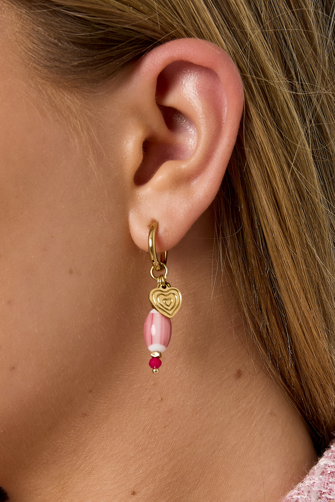 Orecchini pendenti a forma di cuore, casual, quotidiani, semplici, gioielli da donna