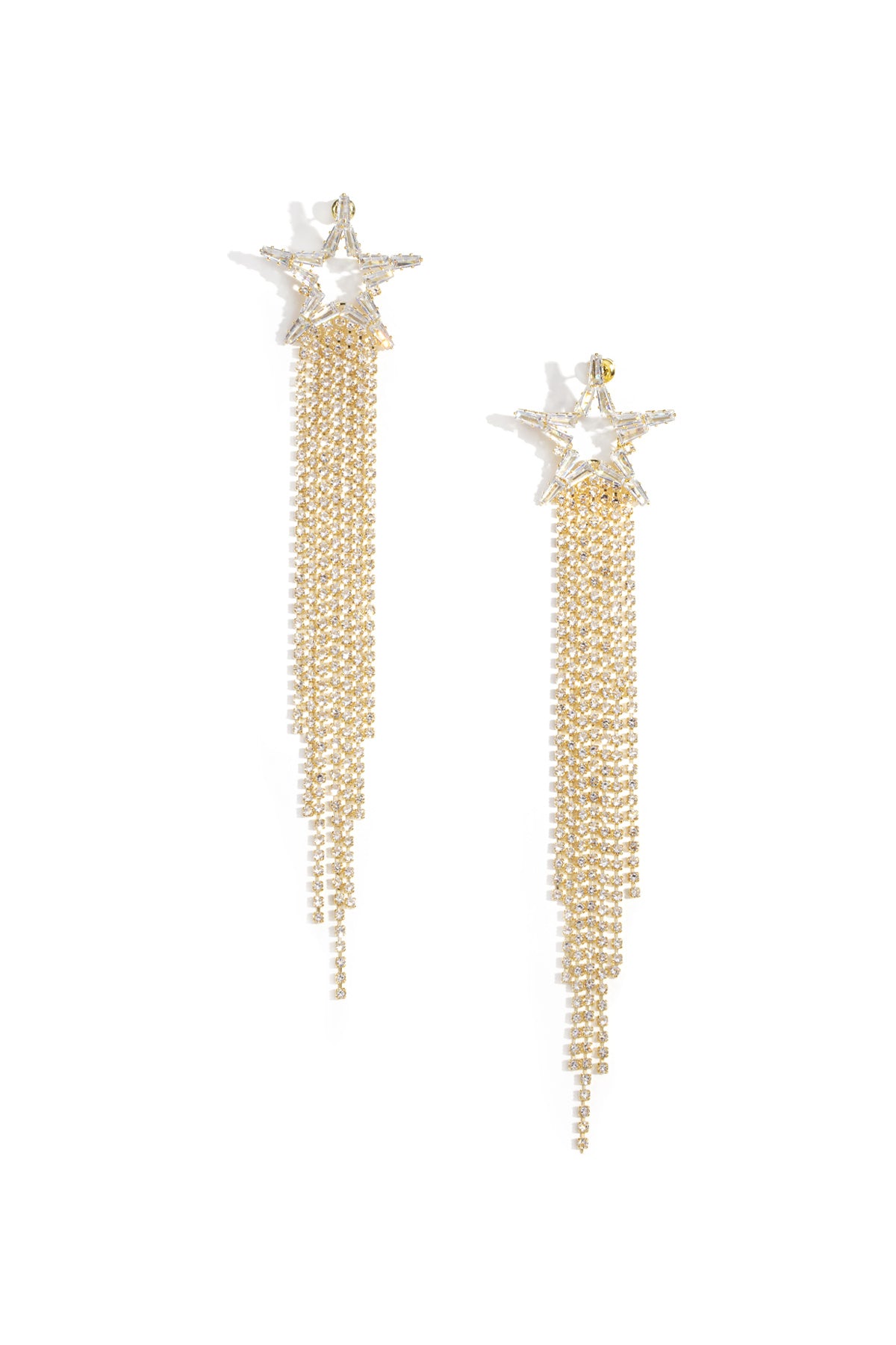 Orecchini pendenti in rame a forma di stella, eleganti, lussuosi, serie di gioielli da donna.