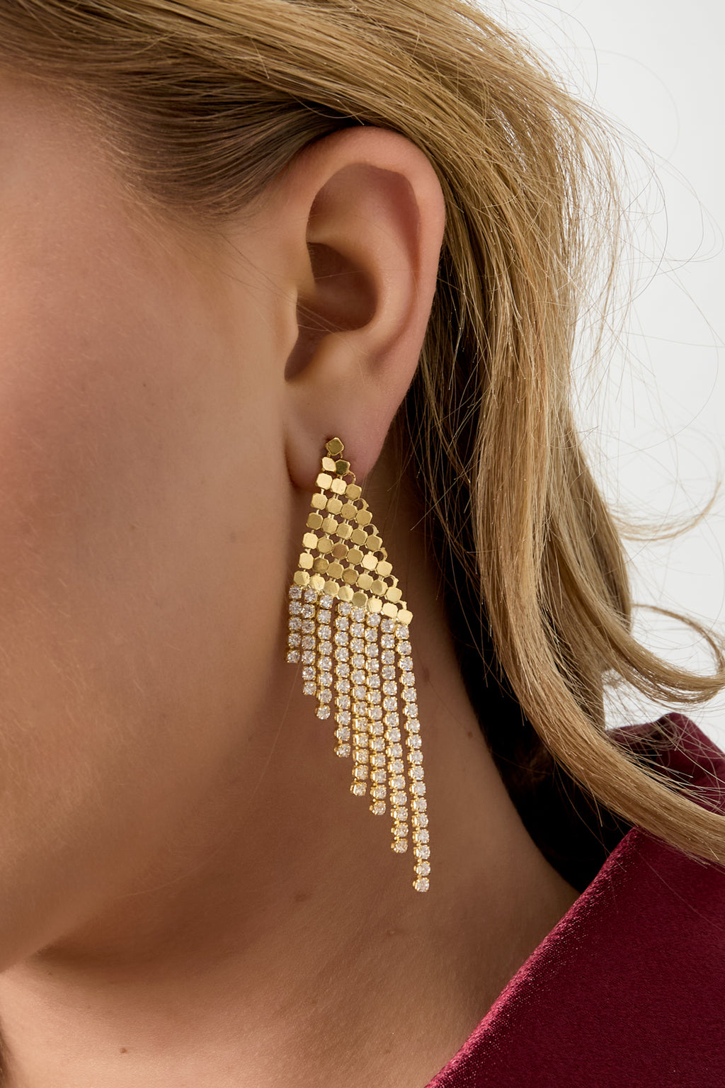 Orecchini pendenti in rame, geometrici, casual, natalizi, semplici, da donna