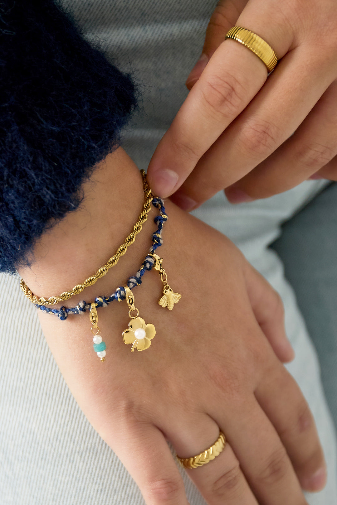 Braccialetti in catena di cotone colore misto Daily Daily