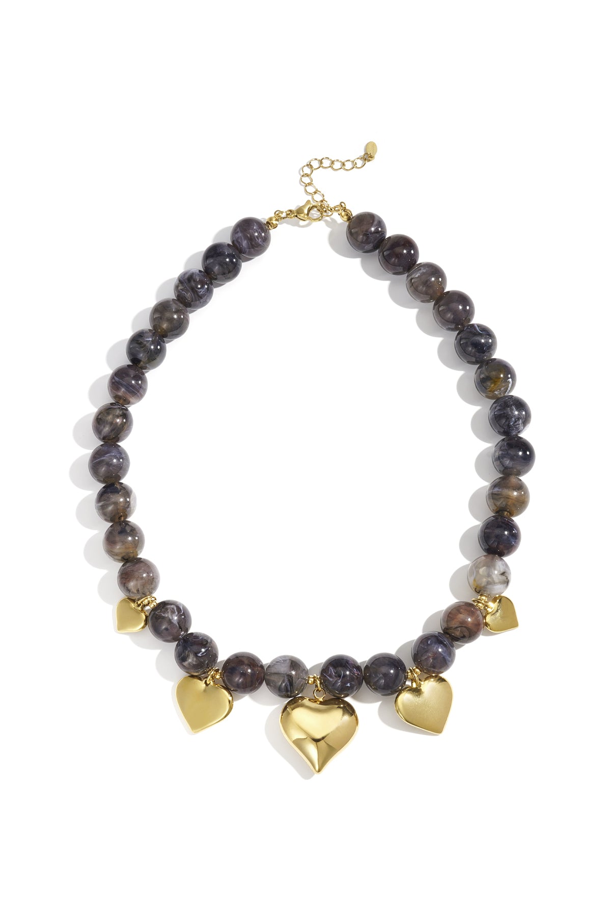 Collane con perline acriliche a forma di cuore, casual, quotidiane, serie etnica, gioielli da donna