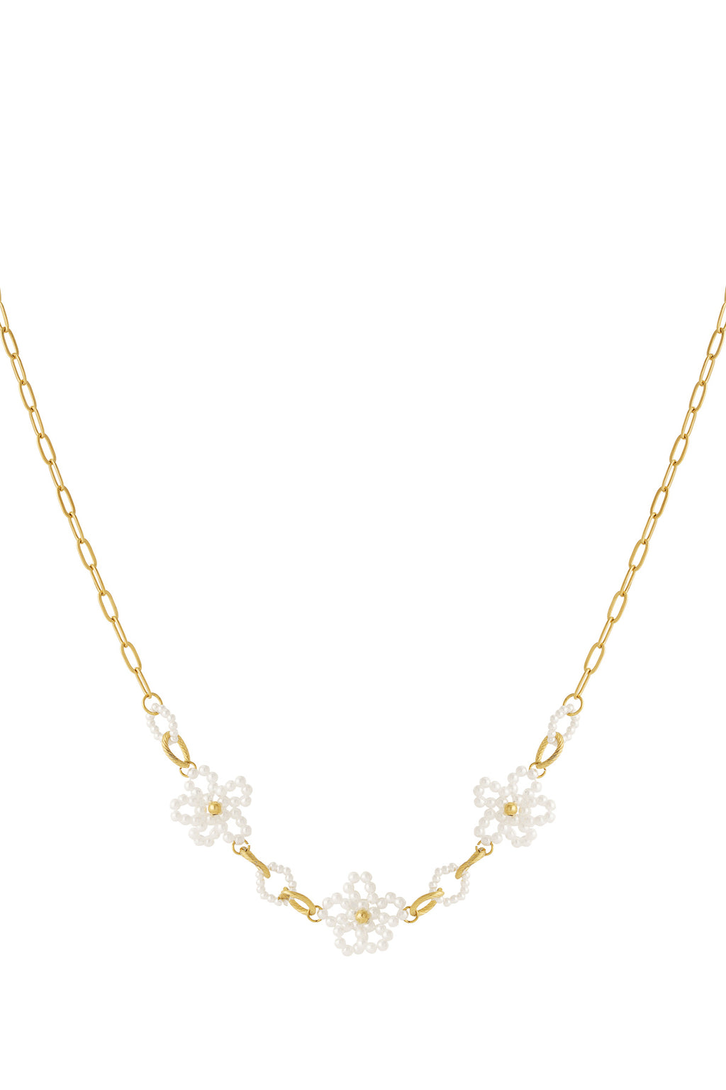 Catena a maglie floreali Ketting