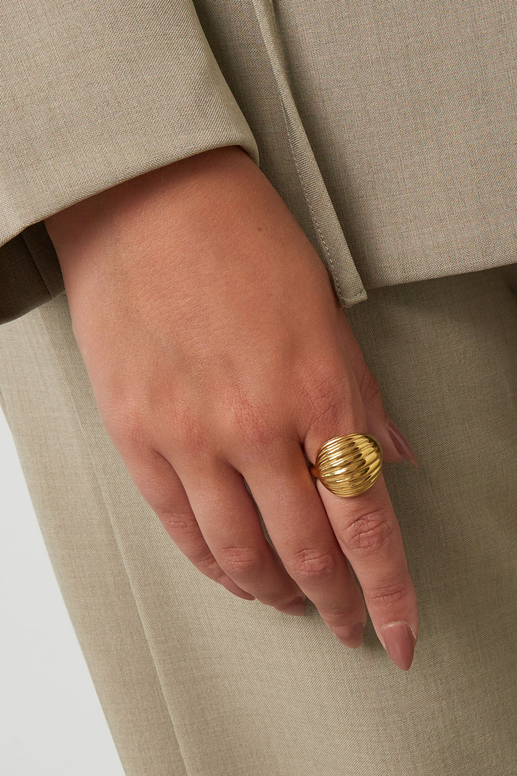 Anelli in acciaio inossidabile con forma irregolare, serie semplice e quotidiana, gioielli da donna