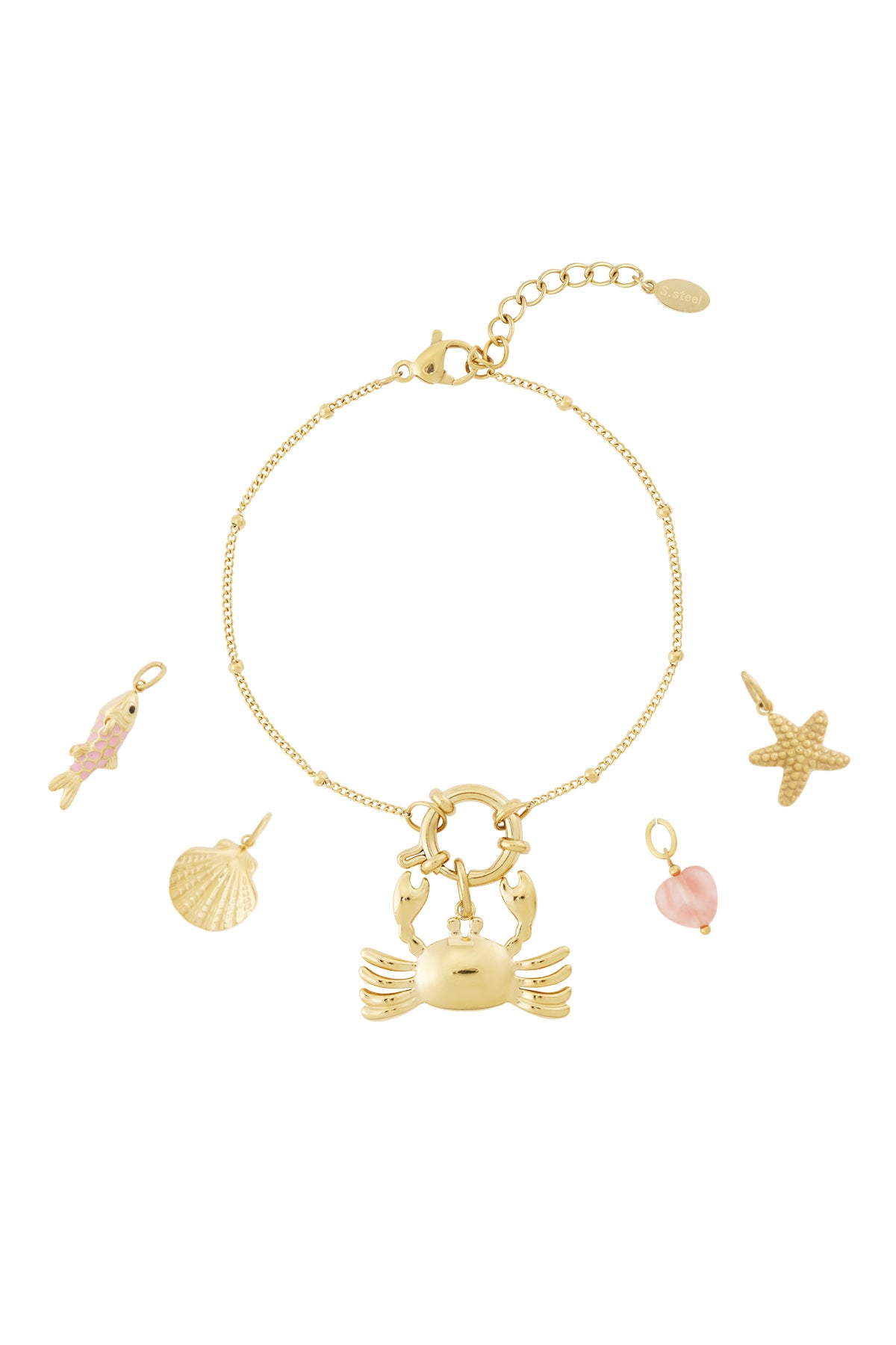 Braccialetto fai da te a forma di granchio