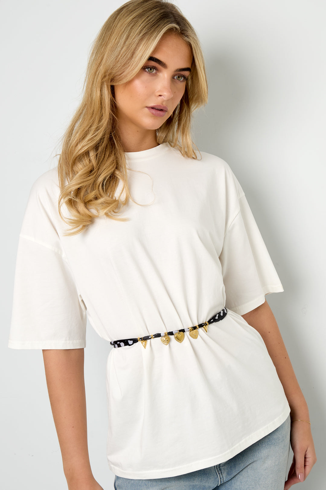 Collane lunghe in acciaio inossidabile con cuore, casual, quotidiane, semplici, gioielli da donna