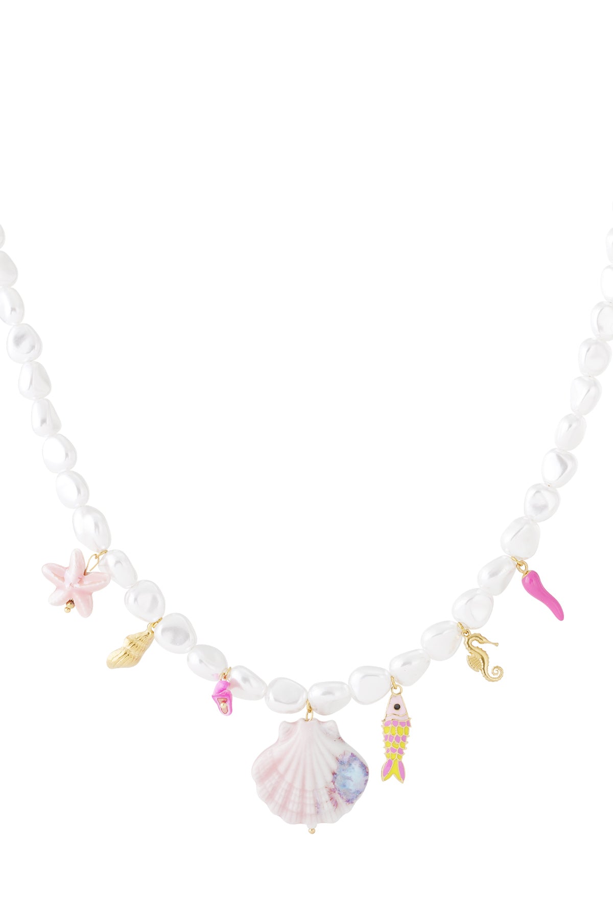 Collane di perle artificiali con perline, stile tartaruga, casual, per vacanze/spiaggia, semplici, da donna