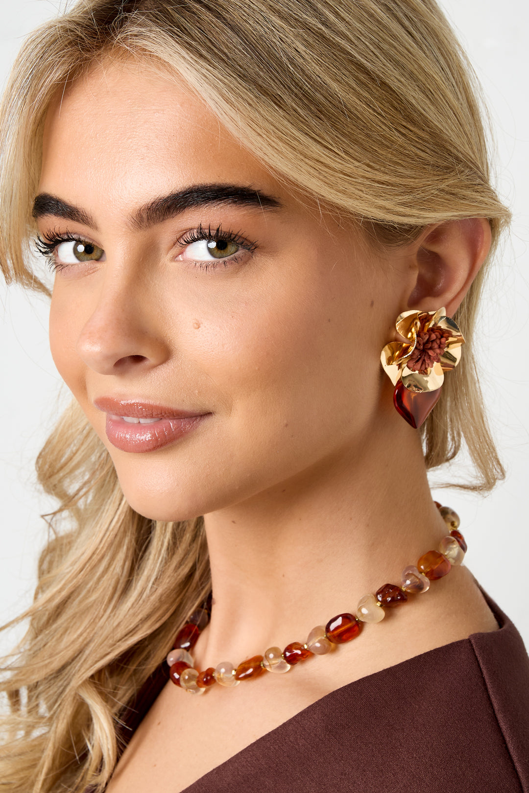 Orecchini pendenti in ferro, serie etnica quotidiana, gioielli da donna