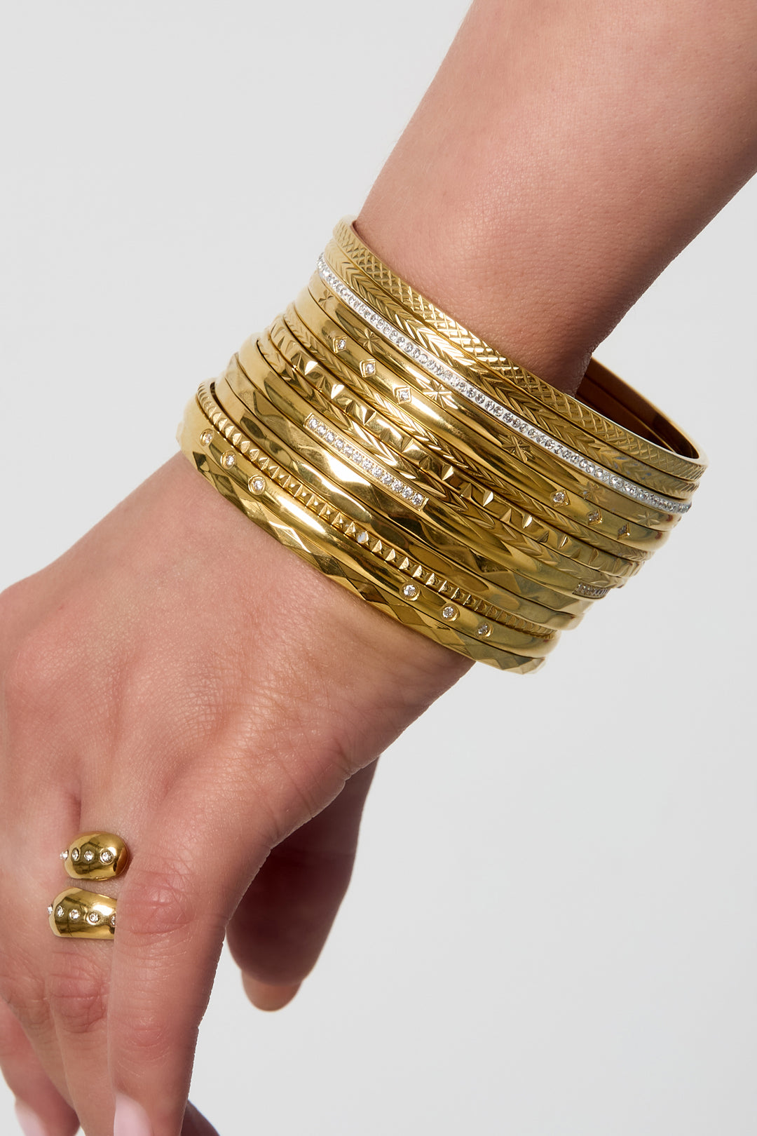 Braccialetti in acciaio inossidabile geometrici quotidiani quotidiani