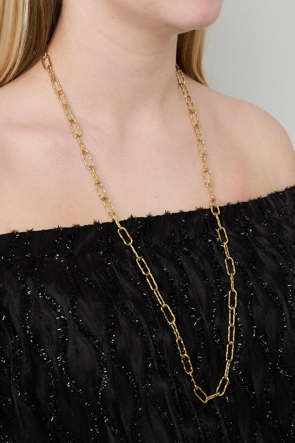 Collane lunghe a catena casual quotidiane semplici serie gioielli da donna