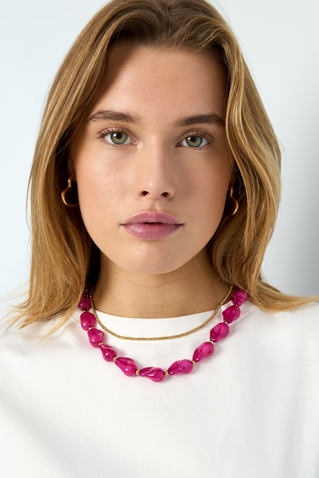 Collane con perline in acrilico, perline, casual, quotidiane, semplici, serie di gioielli da donna