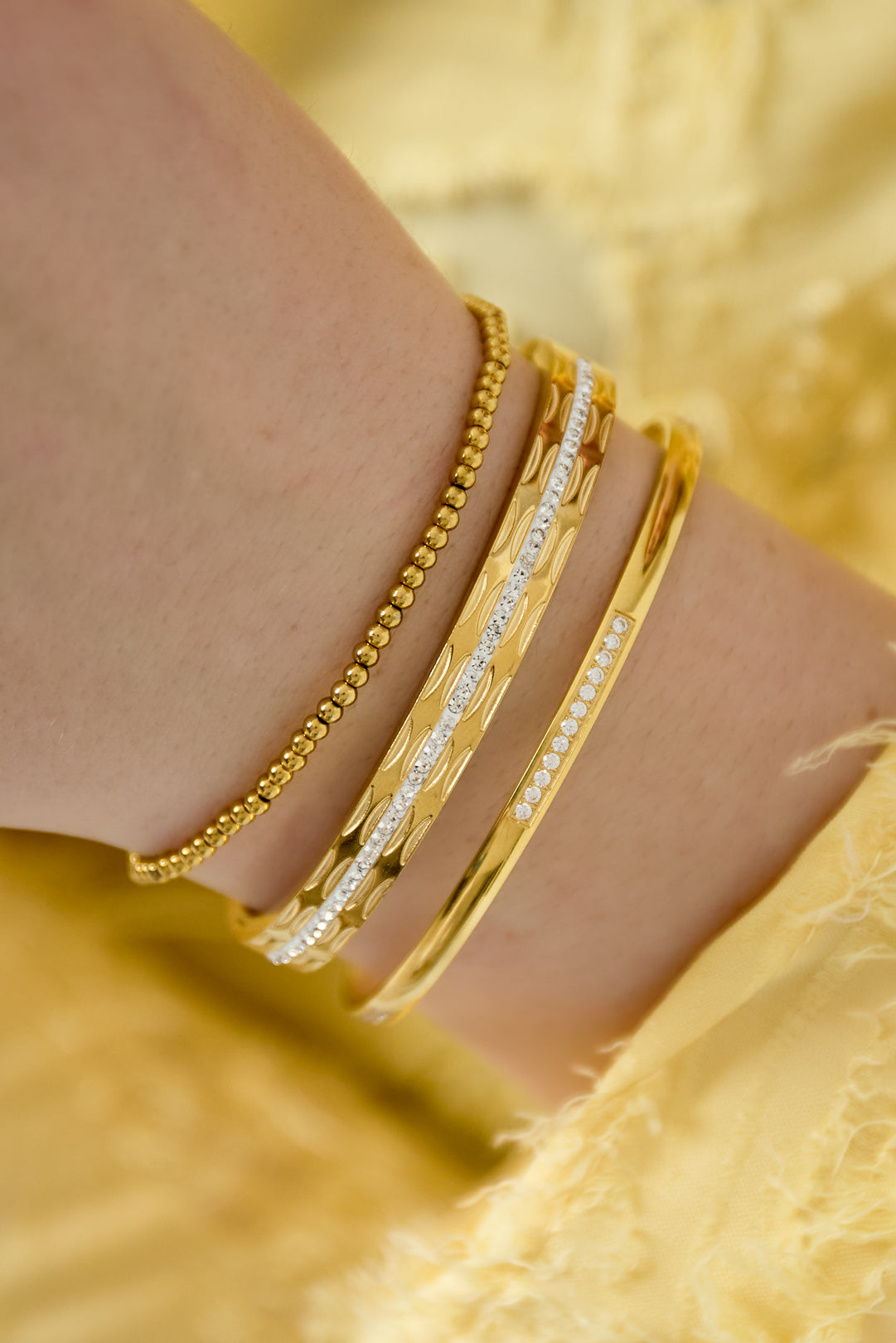 braccialetti di perline solide - 2,5 mm