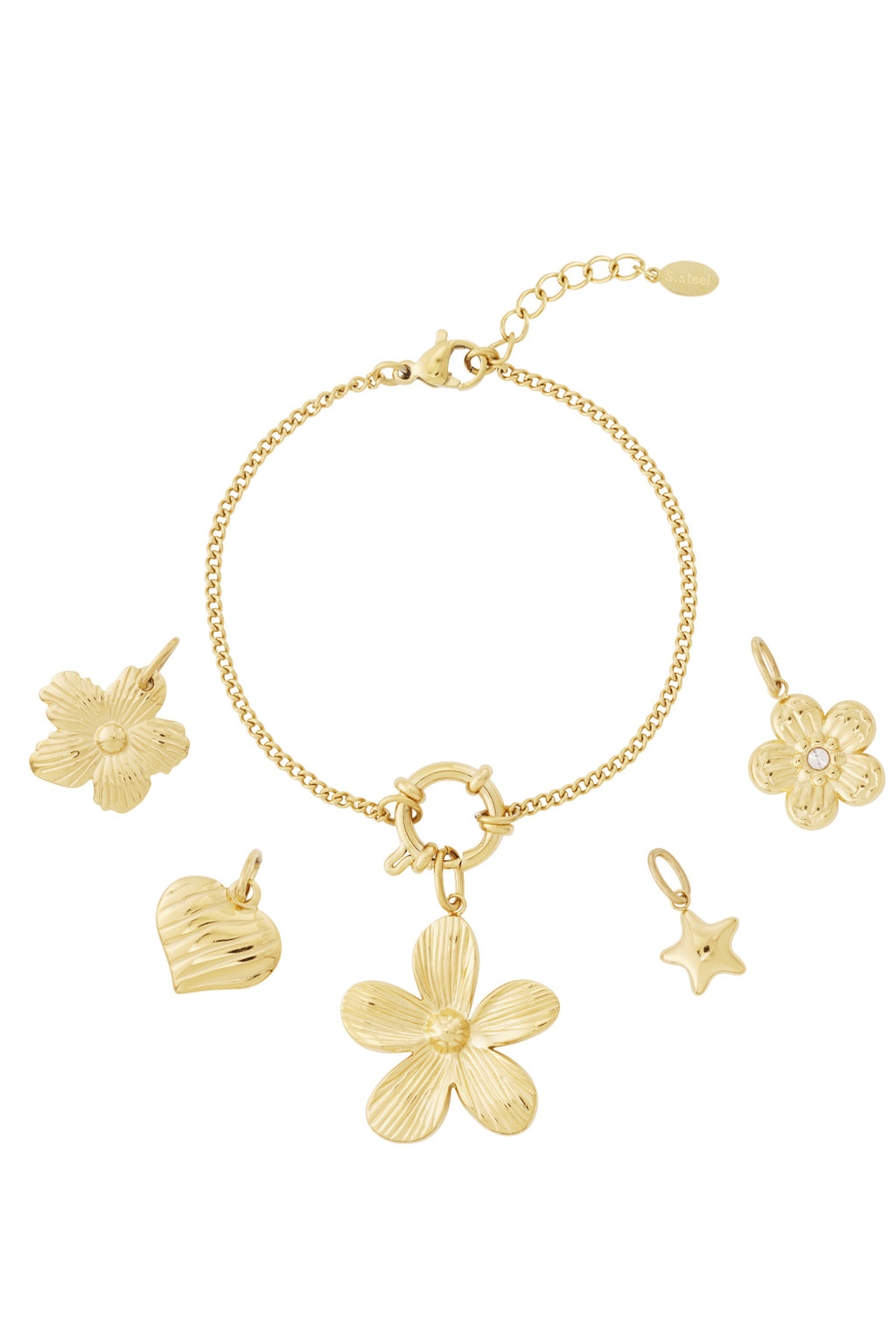 Braccialetto fai da te con fiori