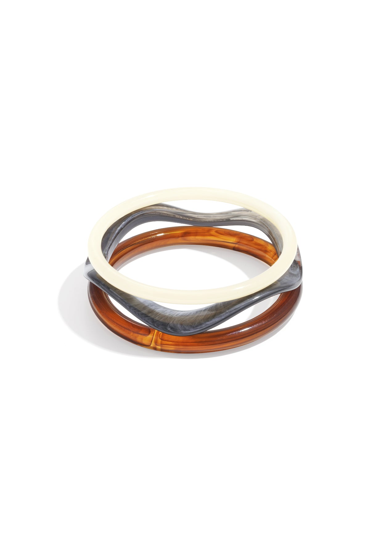 Braccialetti in acrilico tinta unita casual quotidiani semplici serie gioielli da donna