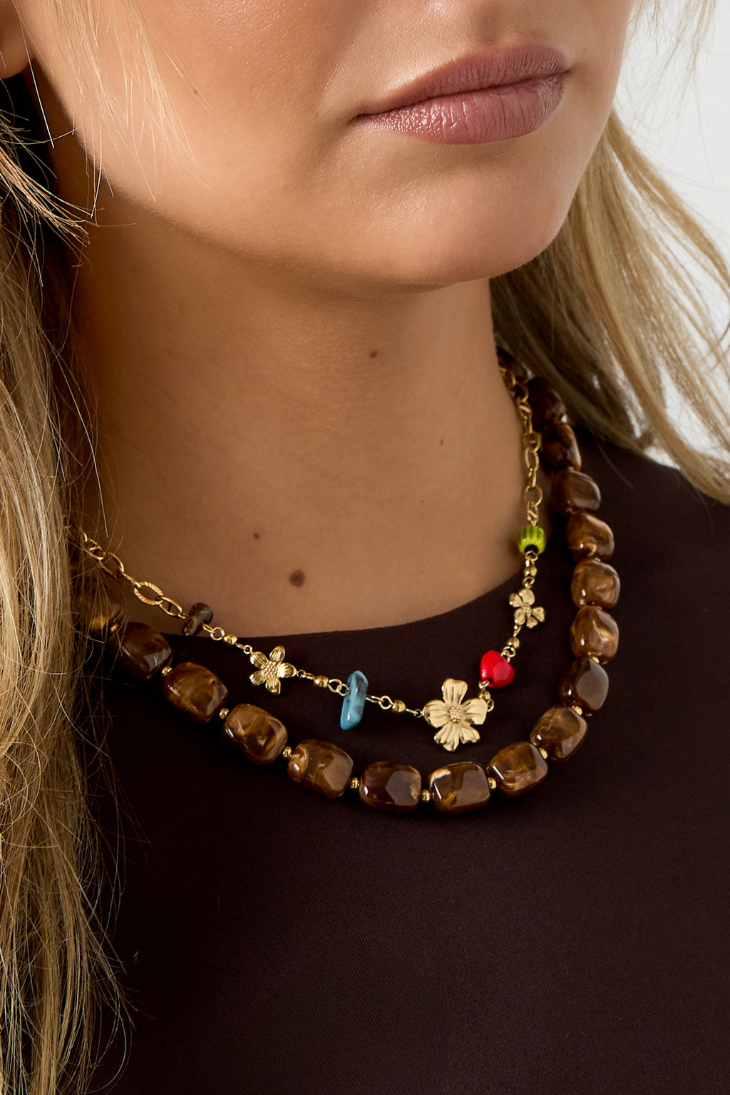 Collane a catena Fiore Casual Quotidiano Semplice Serie Gioielli da donna